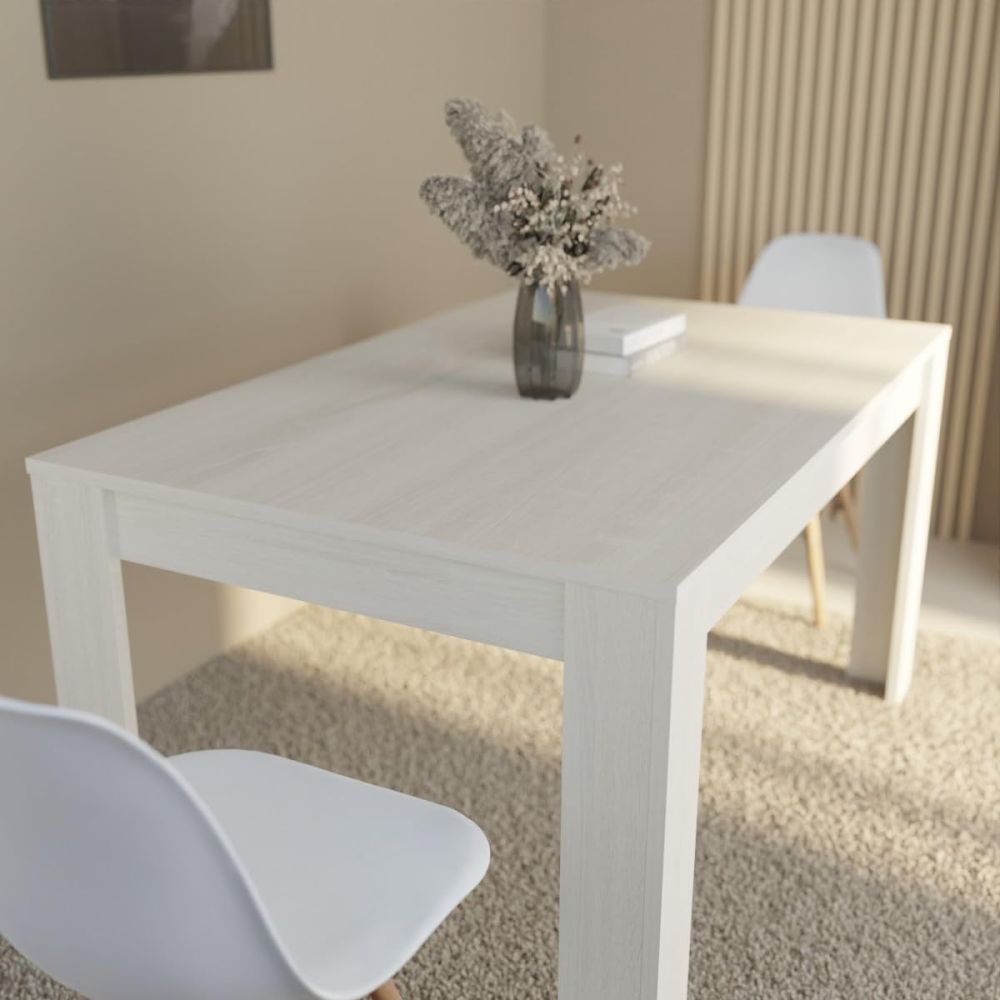 Mesa de Comedor, Mesa de Salón Fija, Color Andersen Pino