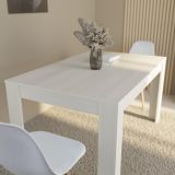 Mesa de Comedor, Mesa de Salón Fija, Color Andersen Pino