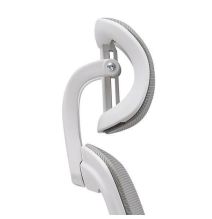 Silla de Oficina Ergonómica en Tejido 3D Gris con Reposacabezas Regulable y Refuerzo Lumbar - Medidas 65x55x114-124 cm