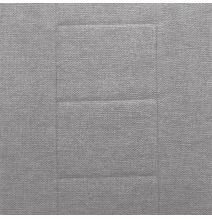 Pack de 4 Sillas de Madera Contrachapada con Relleno de Espuma, Tapizadas en Tela Gris, Patas de Cromo, Medidas 43x49x102 cm