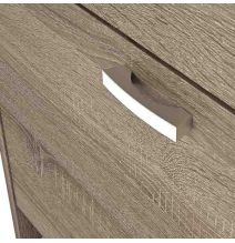 Zapatero Recibidor Roble – Mueble Auxiliar Estrecho con 2 Puertas | Capacidad 12 Pares | 81,6 x 60 x 25 cm