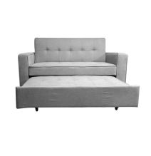Sofá Cama 2 Plazas con Reposabrazos, Diseño Moderno y Elegante, Color Gris, 167x90x96,5 cm