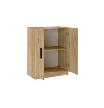 Conjunto de Muebles de Cocina Alto y Bajo de 2 Puertas en Madera Mauvella, 61x61x29 cm y 60x80x34 Cm