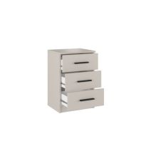 Conjunto Pack Cabecero y 2 Mesitas de Noche,Mesilla de noche 3 Cajones Color Beige, Medidas:110x45x1,6 cm (LargoxAltoxProfundo)